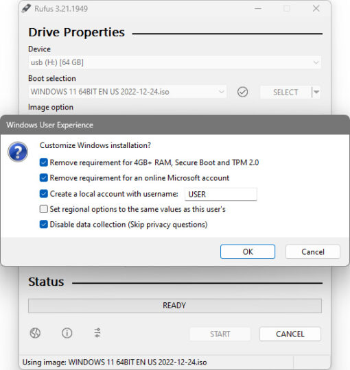 Rufus Windows 11 Bootable USB